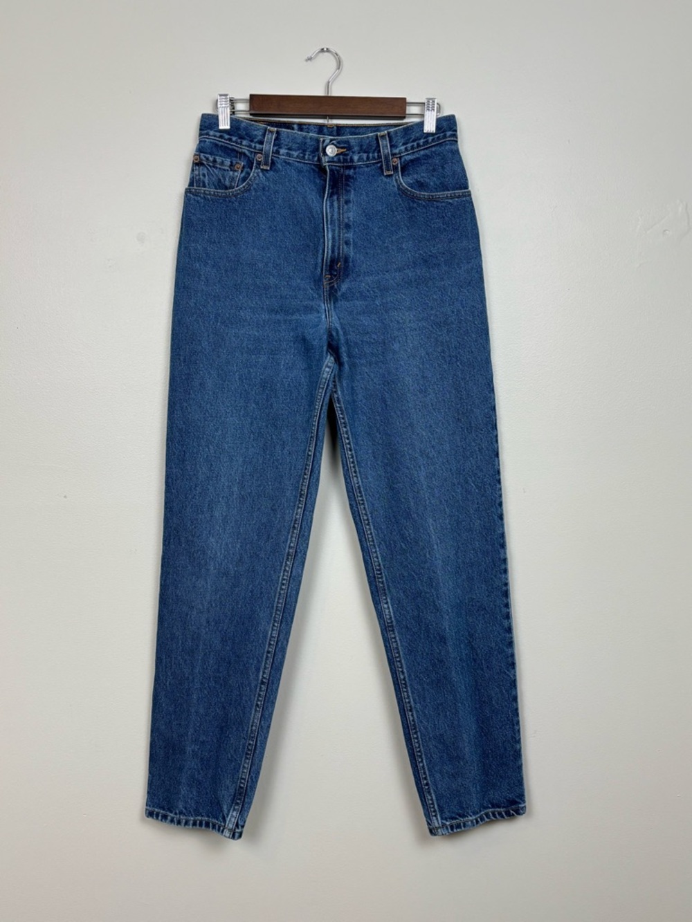 Vintage Levis Jeans Women 10 Blue 550 Relaxed Fit Tapered‎ Leg 02 Mexico Red Tab